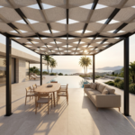 ⁦مظلات الشرائح المتداخلة - Interlaced Fabric Pergolas⁩ - الصورة ⁦4⁩